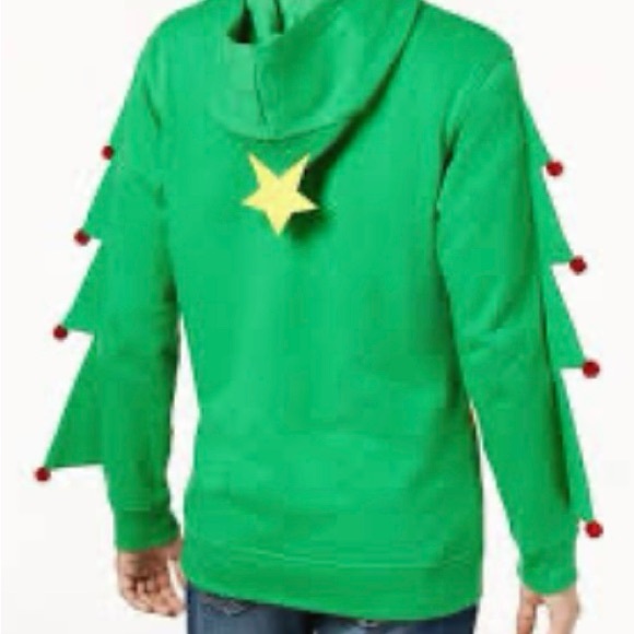 Men’s Christmas Tree Hoodie - Picture 2 of 2